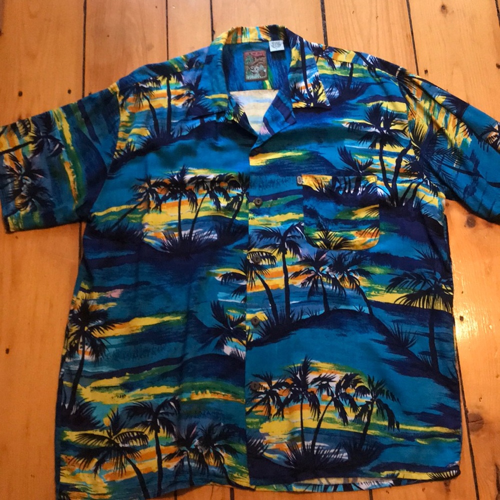 Vintage Pineapple Connection Hawaiian Shirt  L